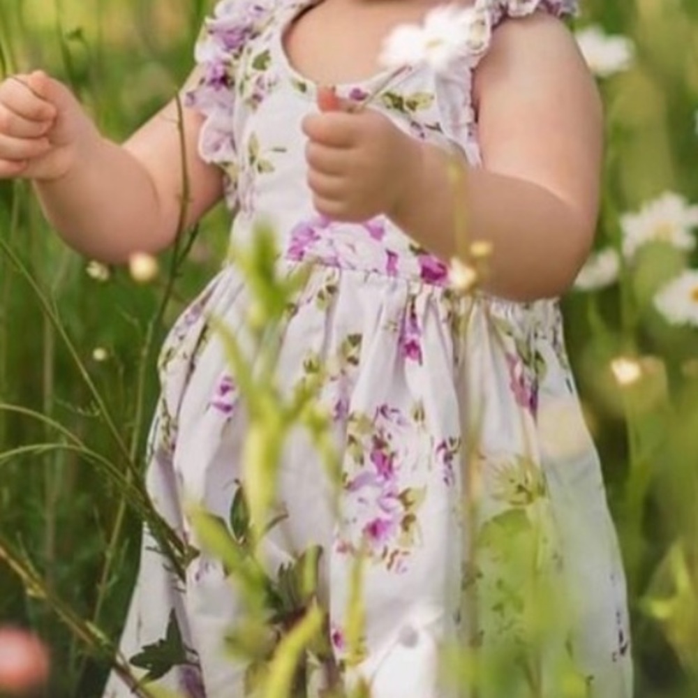 Floral halter dress